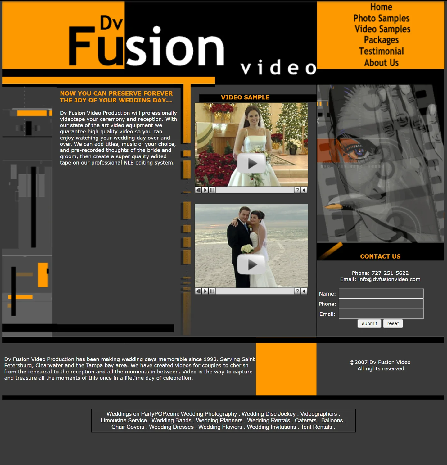 Previous DV Fusion Film Flash-based website