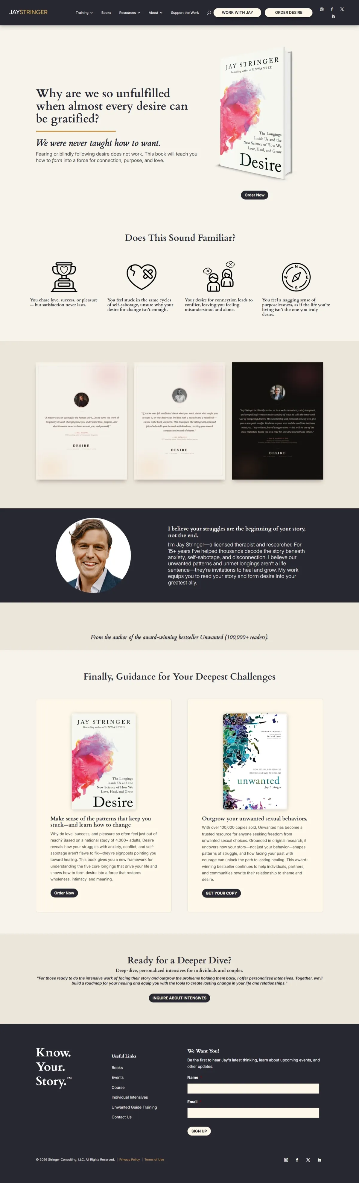 Jay Stringer current website featuring his books and resources