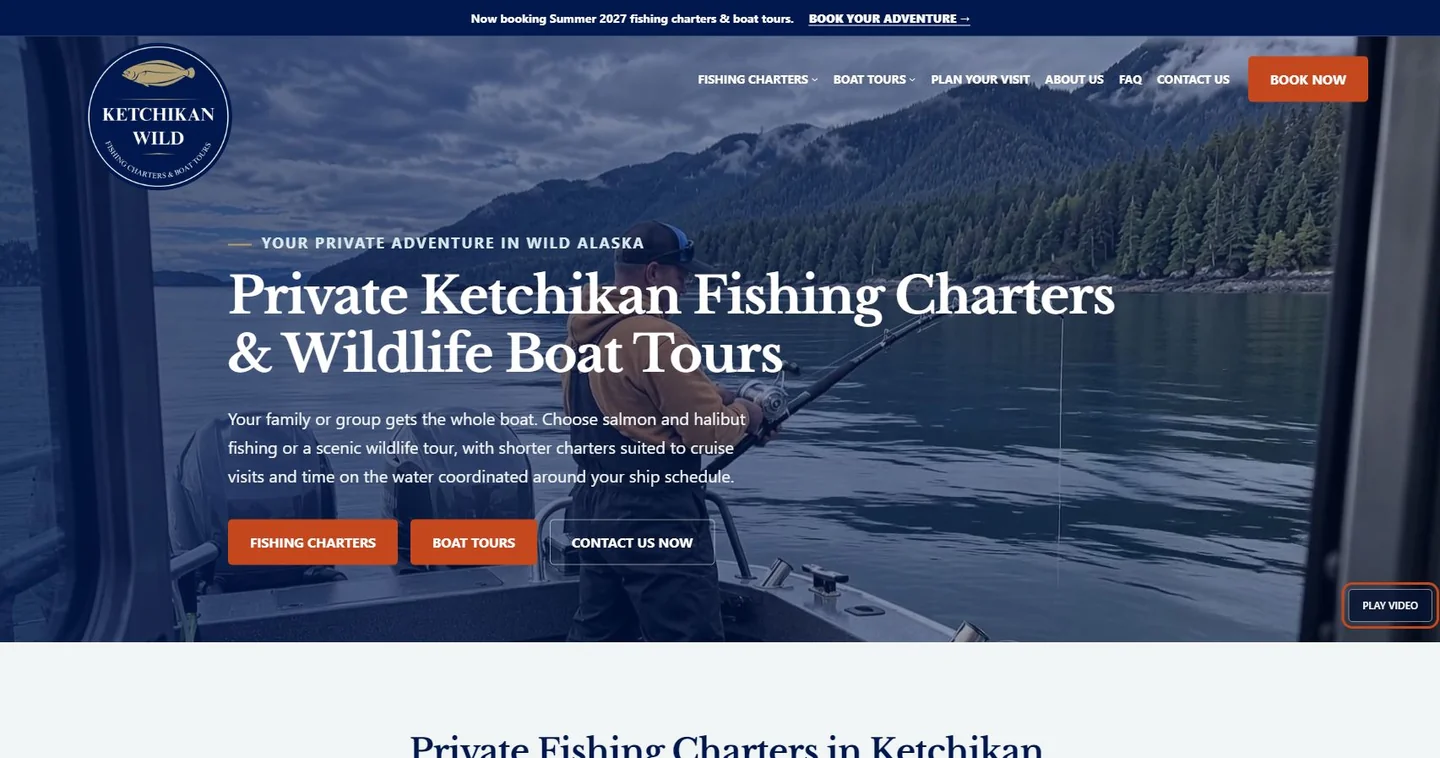 Current Ketchikan Wild website homepage