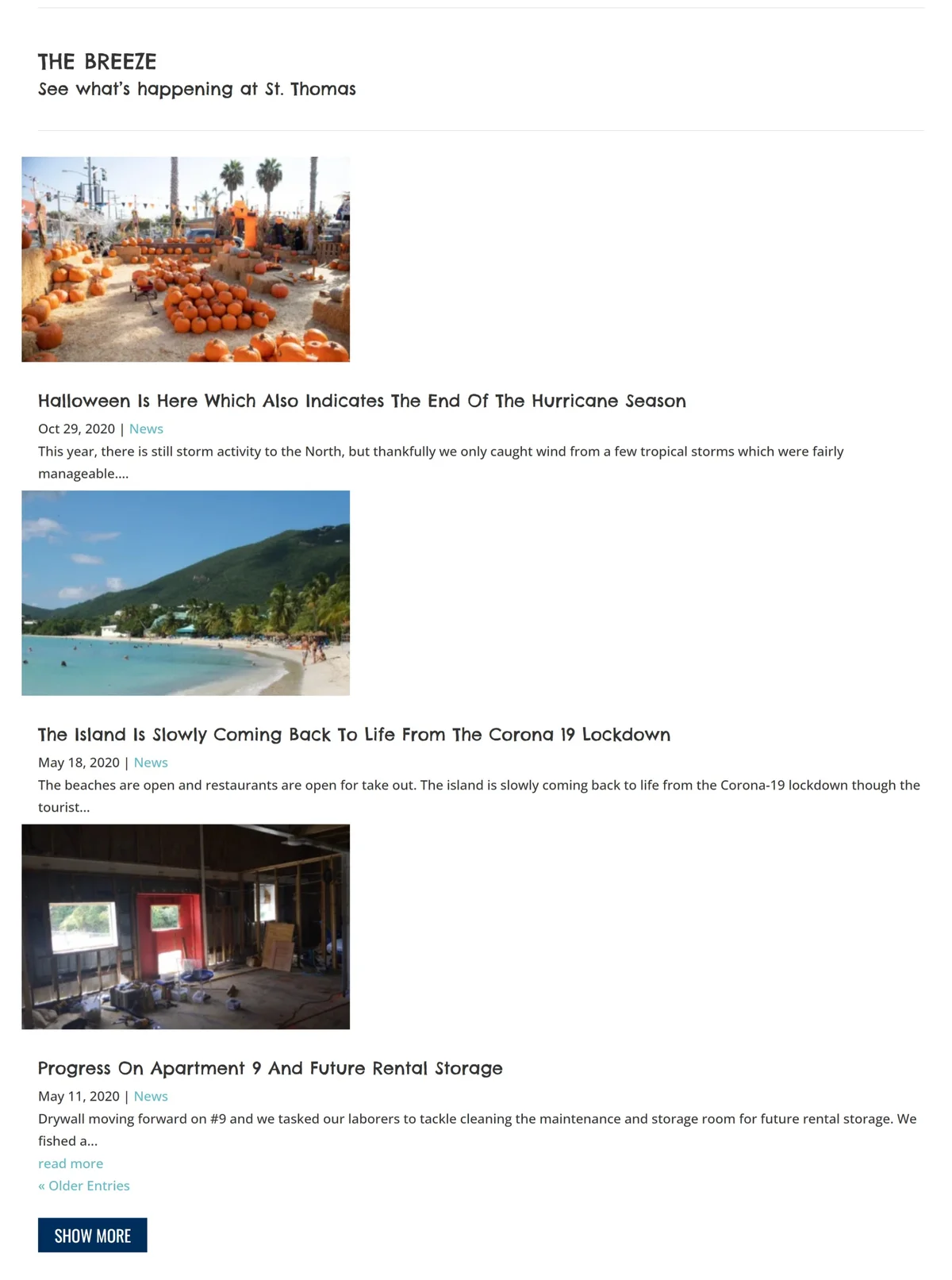 Archived Oasis Cove Marina news section